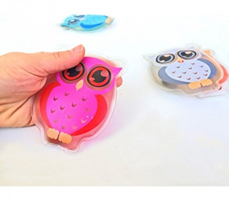 Mini bolsa de agua caliente en forma de BÚHO (8,5 x 10,5 cm) 