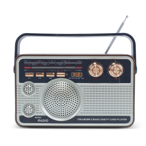Radio FM Retro Inalámbrico Q-FM01 Altavoz portátil MP3...
