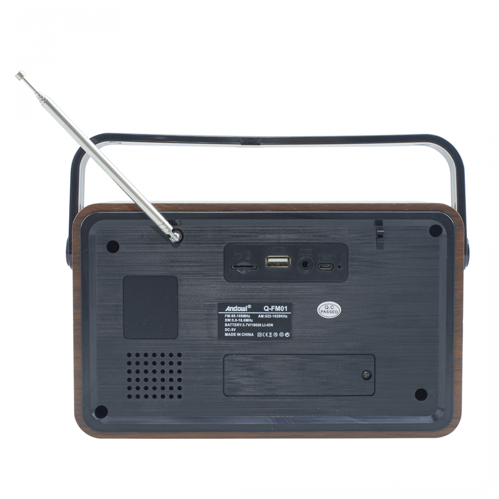 Radio FM Retro Inalámbrico Q-FM01 Altavoz...