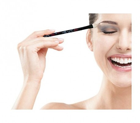 Set de brochas y pinceles de maquillaje (5 piezas - con motivo FANTASÍA) en práctico estuche