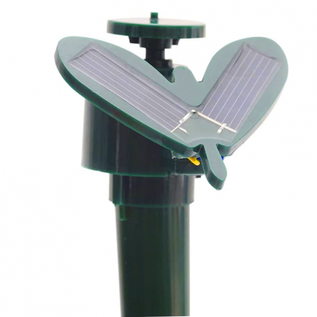 Colibrí eléctrico con panel solar adorno para patio o jardín Decoración