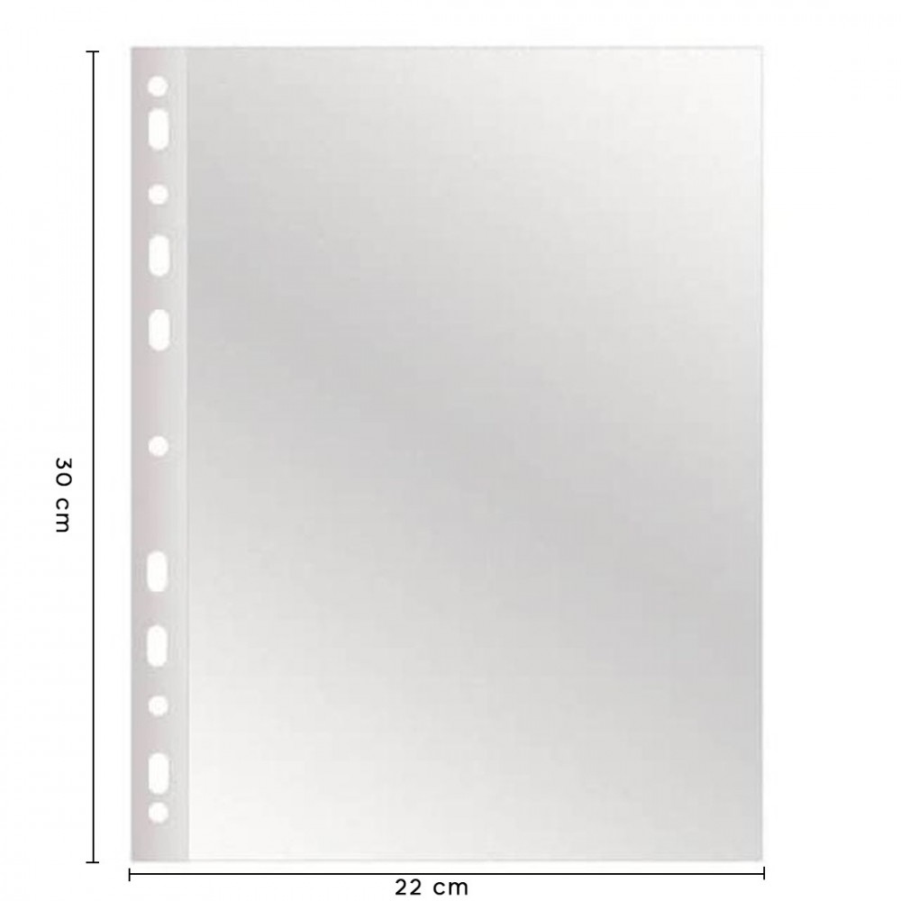 Pack 500 piezas sobres transparentes perforados...