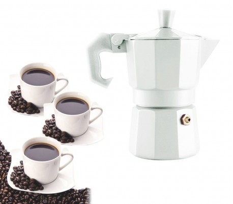 Cafetera italiana para 3 tazas de café COLORS FUN - WELKHOME 