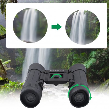 Prismáticos profesionales compactos 10x25 30012 mini prismáticos plegables