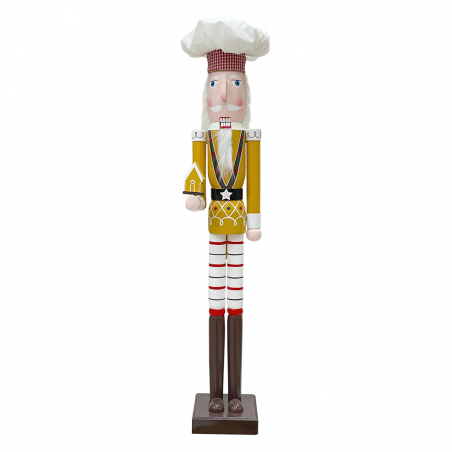 Cascanueces Soldado Chef 90cm 433046 Adornos Navideños con casita
