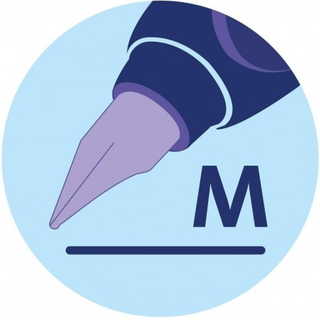 Pluma estilográfica Pelikan Twistx Frosted mango ergonómico de tinta azul