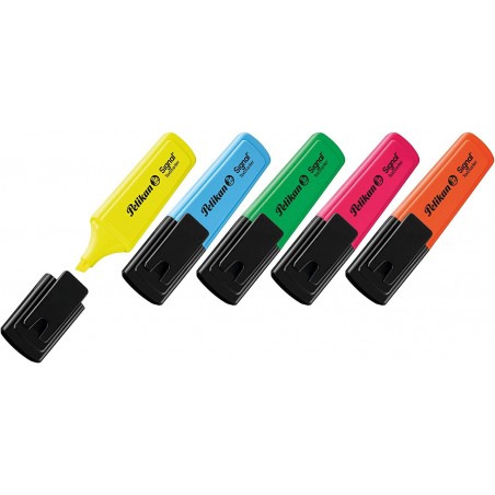 Pack 10 piezas de subrayadores con tapa de clip Signal Pelikan Highlighter Value