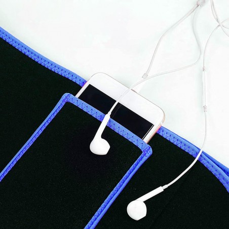 Banda abdominal adelgazante ajustable para quemar grasa bolsillo para teléfono