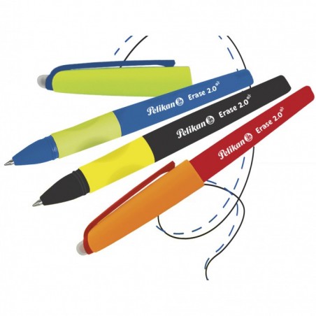 Pack 12pcs bolígrafo borrable 2.0 PELIKAN Roller Pen recargable ergonómico