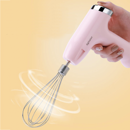 Mini batidora recargable con batidor de huevos y triturador 5 velocidades