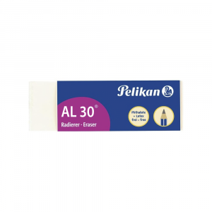 Pack de 30 piezas goma de borrar Blanca PELIKAN para lápices 2