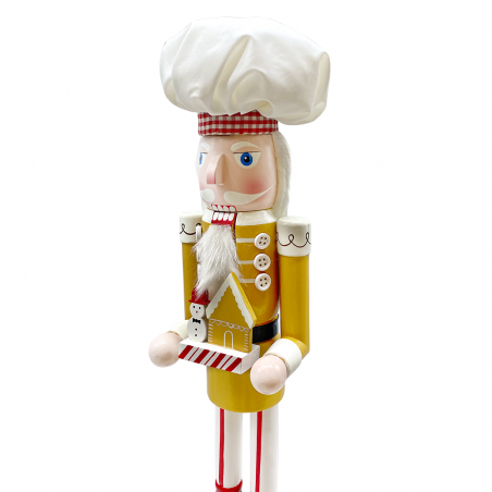 Cascanueces Soldado Chef 50cm 433045 Adornos Navideños con casita