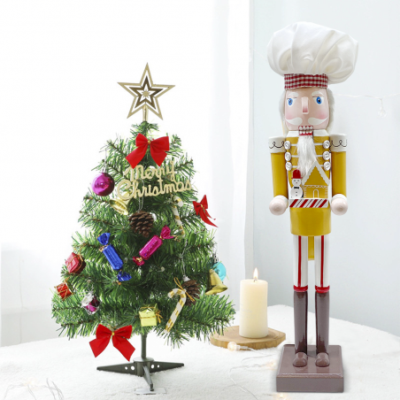 Cascanueces Soldado Chef 50cm 433045 Adornos Navideños con casita