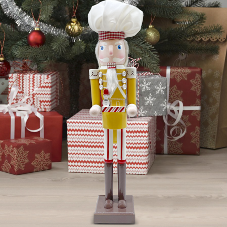 Cascanueces Soldado Chef 50cm 433045 Adornos Navideños con casita