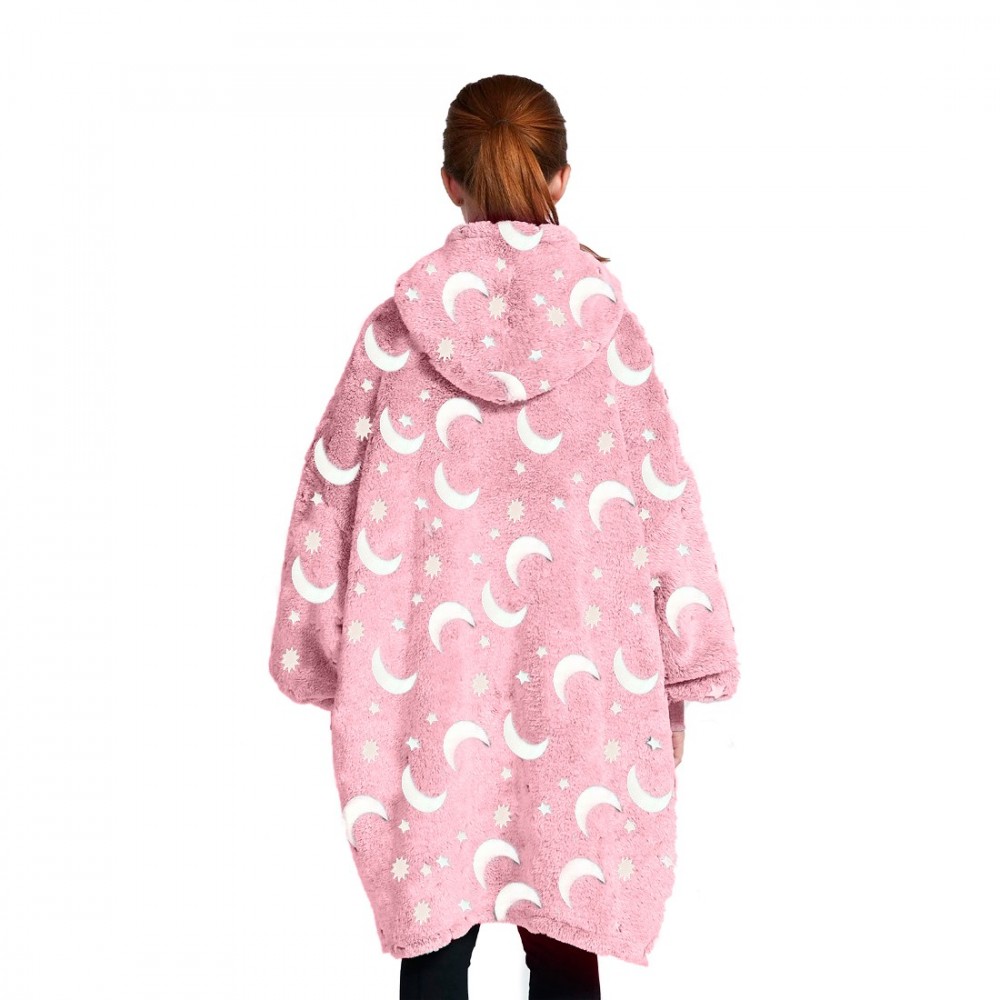 Capa polar para niños con capucha y mangas...