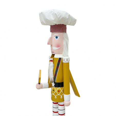 Soldado Chef Cascanueces 120cm 433059 Adornos Navideños con Casita