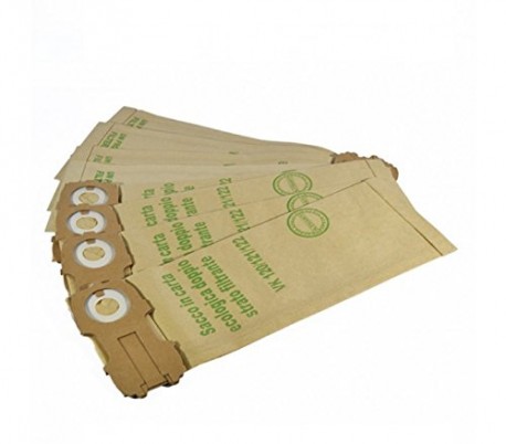 Set 3 bolsas para aspiradora con filtro de papel compatibles con VK 120/121/122 con cierre deslizante