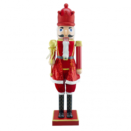 392005 Soldado cascanueces 160 cm música y movimiento en madera y plástico