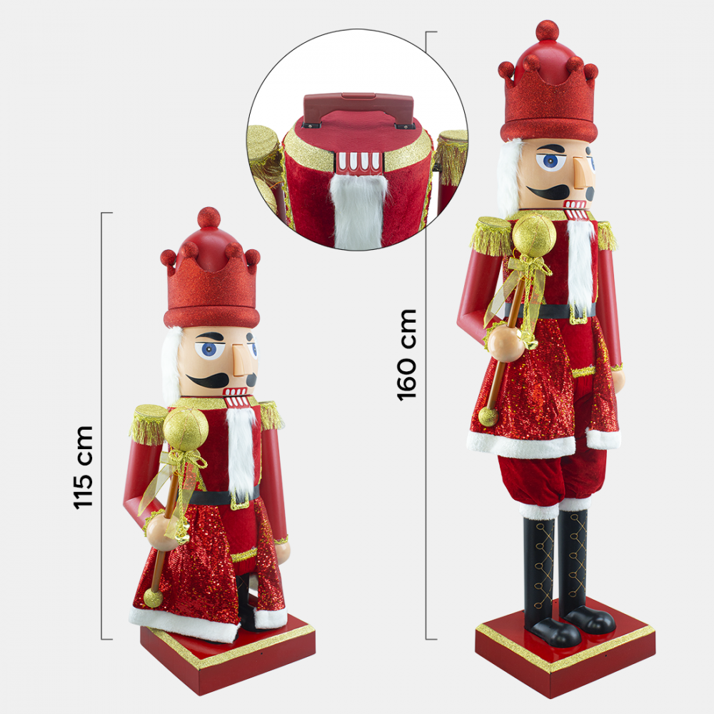 392005 Soldado cascanueces 160 cm música y...