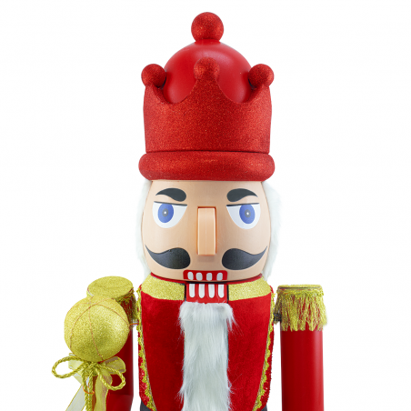 392005 Soldado cascanueces 160 cm música y movimiento en madera y plástico