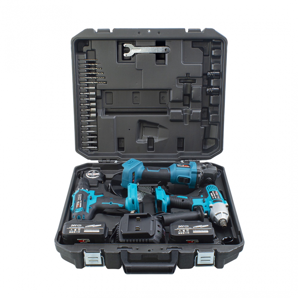 Kit 3pcs KRAFTROYAL Taladro Destornillador...