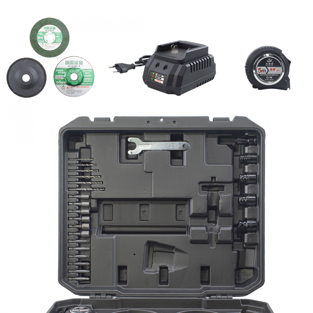 Kit 3pcs KRAFTROYAL Taladro Destornillador...