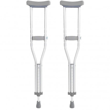 Par de Muletas ortopédicas axilares Ajustables en altura post lesiones