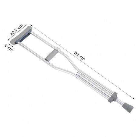 Par de Muletas ortopédicas axilares Ajustables en altura post lesiones