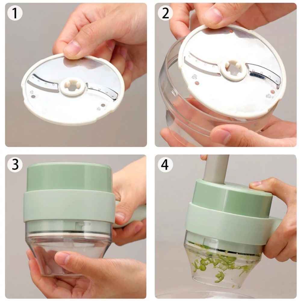 Cortador de verduras inalámbrico recargable...