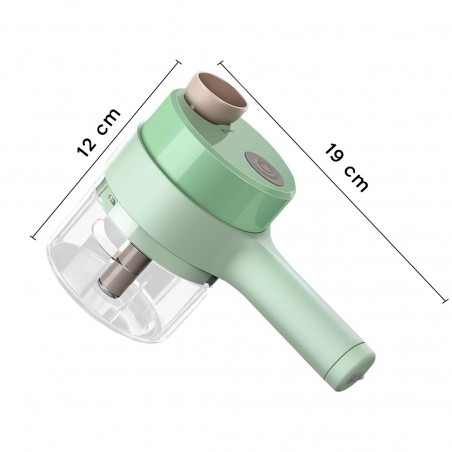 Cortador de verduras inalámbrico recargable portátil para cocina