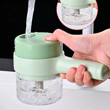 Cortador de verduras inalámbrico recargable portátil para cocina