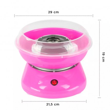 Máquina eléctrica de algodón de azúcar y caramelo 500W Pink Cotton Candy
