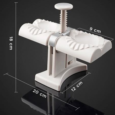 Molde máquina automática extremos dobles uso doméstico bolas de masa raviolis