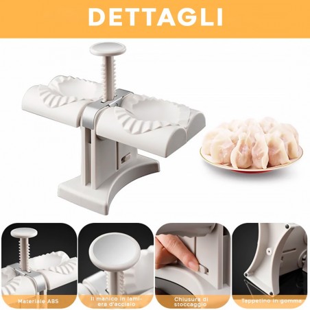 Molde máquina automática extremos dobles uso doméstico bolas de masa raviolis