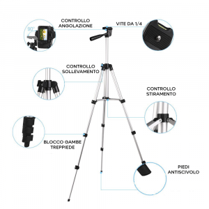 Trípode ajustable de 34 a 102 cm Trípode universal para... 2