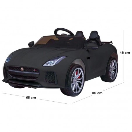 LT894 Coche eléctrico para niños Jaguar F-tipo 12V asiento de cuero MP3
