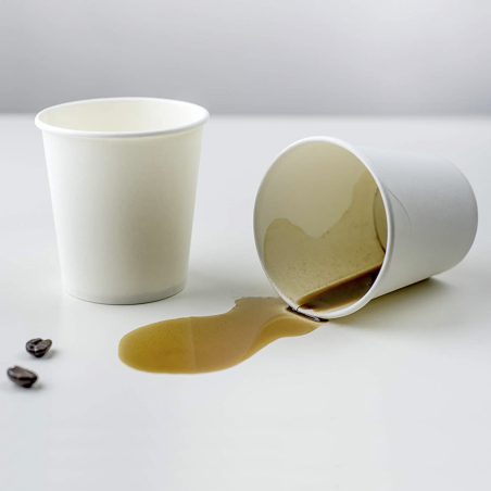 Pack de 50 Vasos para café desechables biodegradables de colores 75ml