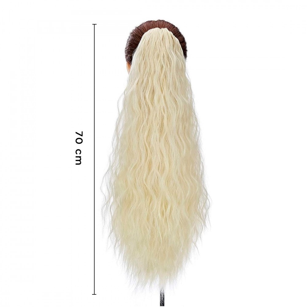 Extensión cabello rizado rubio con clip CAROL...