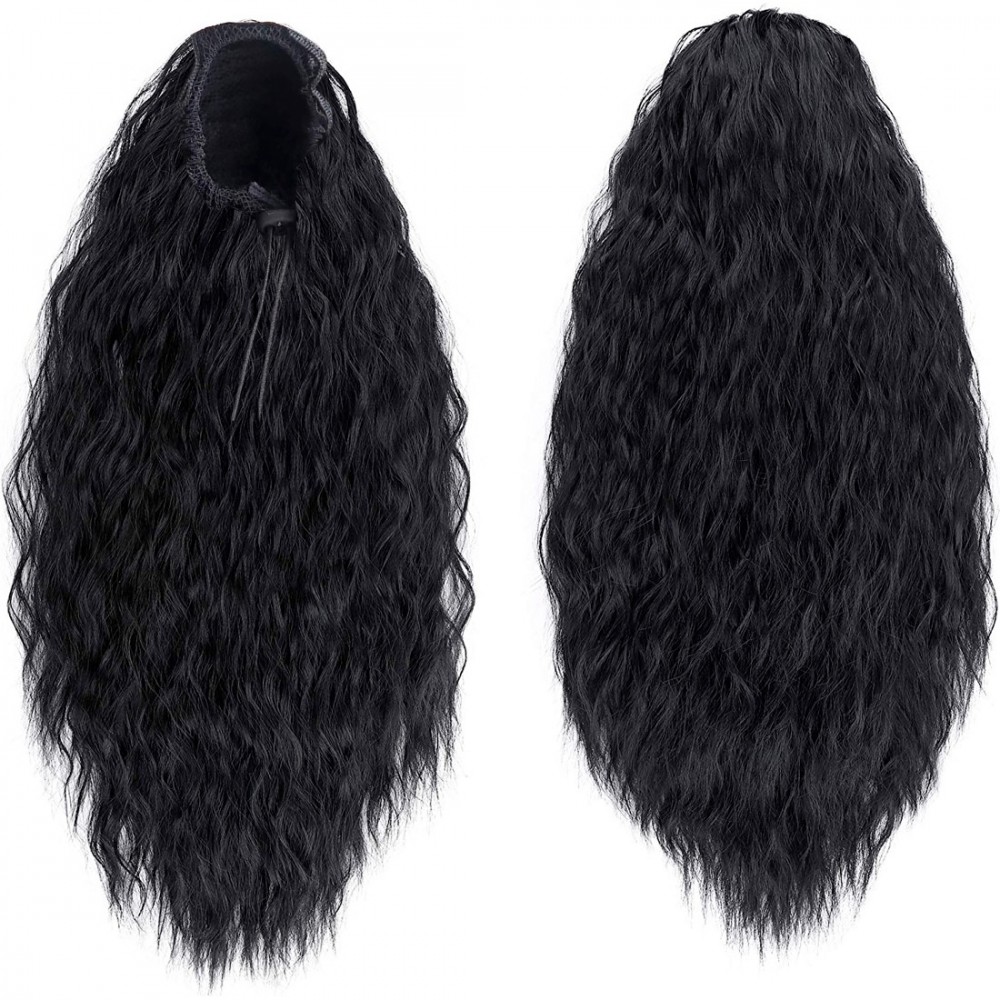 Extensión de cabello rizado negro JACY con clip cabello falso 140gr 70cm largo