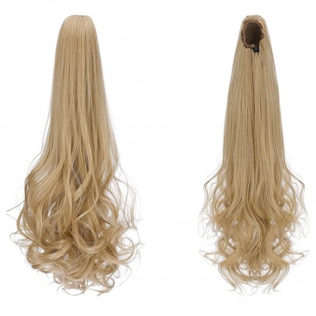 Extensiones de cabello rubio con clip JAMILE cabello postizo 140gr Ondulado 70cm