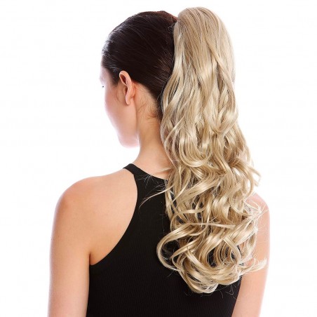 Extensiones de cabello rubio con clip JAMILE cabello postizo 140gr Ondulado 70cm