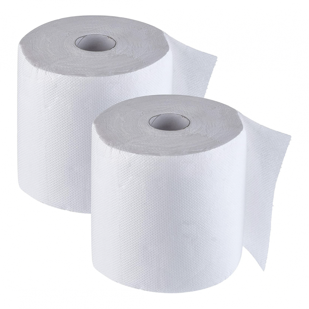 2 Maxi Bobinas papel industrial 800 hojas rollo absorbente de 1,5Kg 2 capas