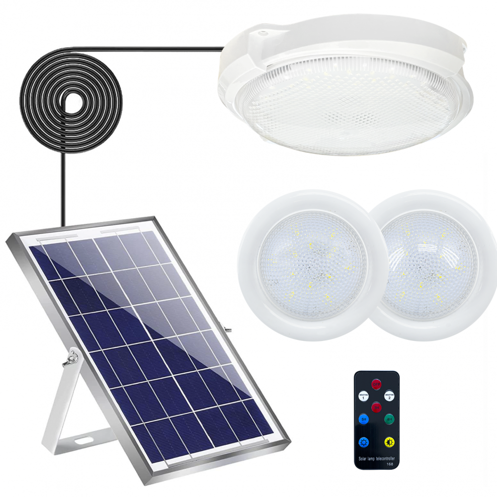 Lámpara con Focos empotrables LUZ SOLAR LED...