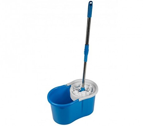 Cubo + Fregona (Giratorio 360º) con mango extensible MAGIC MOP - LIFETIME CLEAN 53922 - Limpieza del hogar