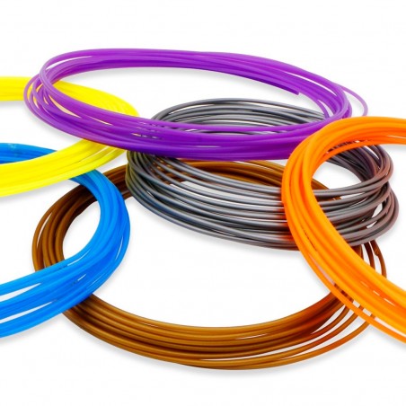 Recambio 20 Filamentos bolígrafo 3D recambio PLA hilos de colores 5mt 1.75mm