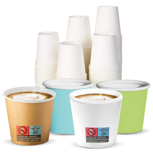Pack de 500 Vasos para café desechables biodegradables de...