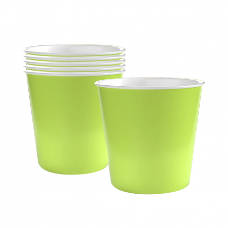 Pack de 500 Vasos para café desechables biodegradables de colores 75ml
