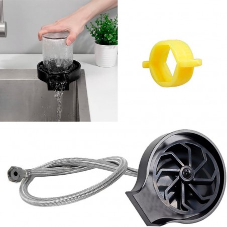 Limpiador de vasos de vidrio para hogar cocina enjuagadora de vasos