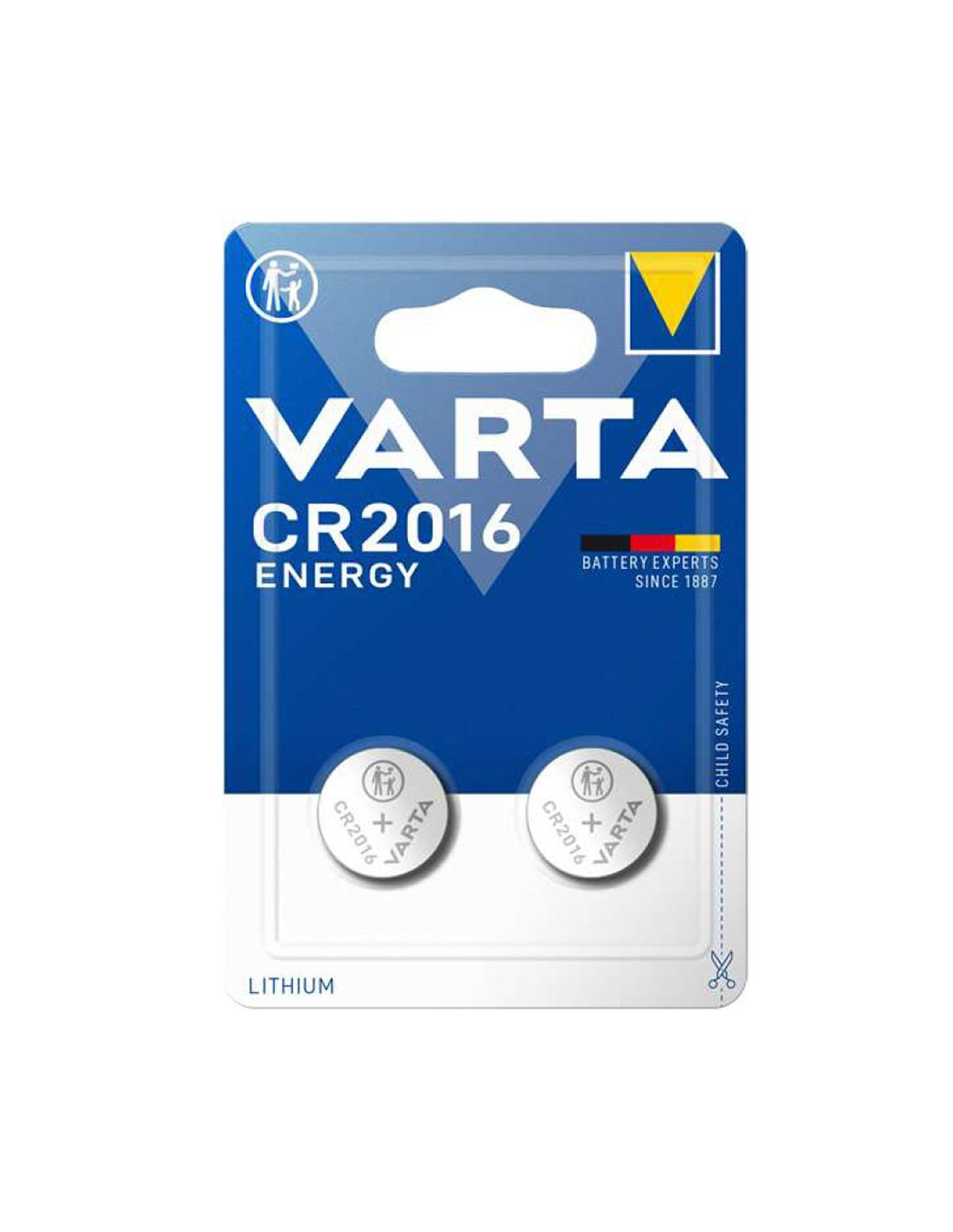 Pila Litio de botón CR2016 3V Varta