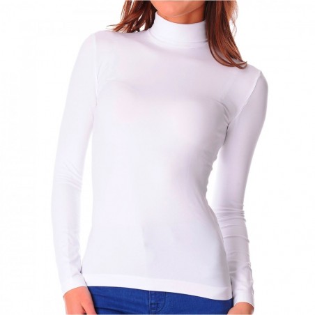 Jersey cuello alto mod. Maillot interior felpa polar térmico manga larga KATIA